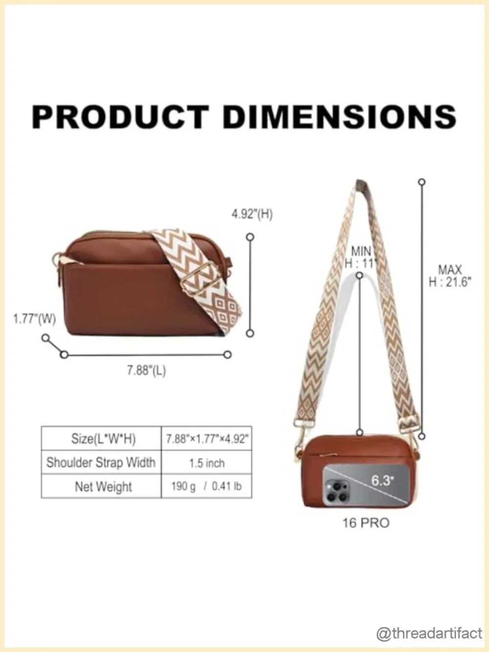Mini Crossbody Bag Vegan Leather Sling Purse Small Shoulder Handbag with